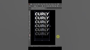 Typography Text  Effect In Illustrator #adobeillustrator #typography #shorts