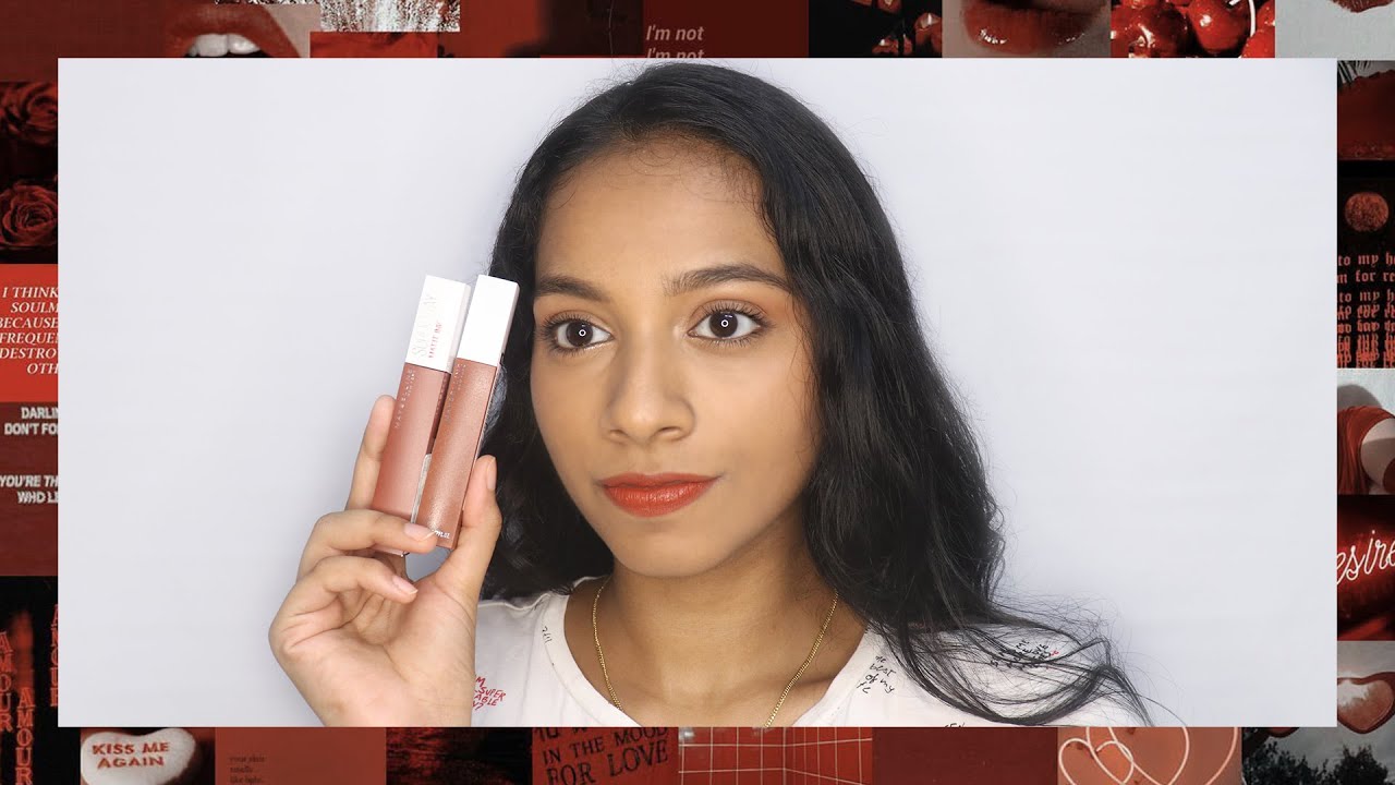 Maybelline Superstay Matte Ink Liquid Lipstick Review + Swatches on Tan