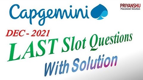 Capgemini Last Slot Questions and answers | Capgemini Pseudocode | Capgemini Data Structure