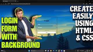 create a Stylish login form by using html and css(2024)