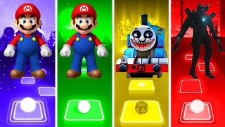 Super Mario Vs Super Mario Vs Thomas The Train exe Vs Titan Cameraman - Tiles Hop EDM Rush!