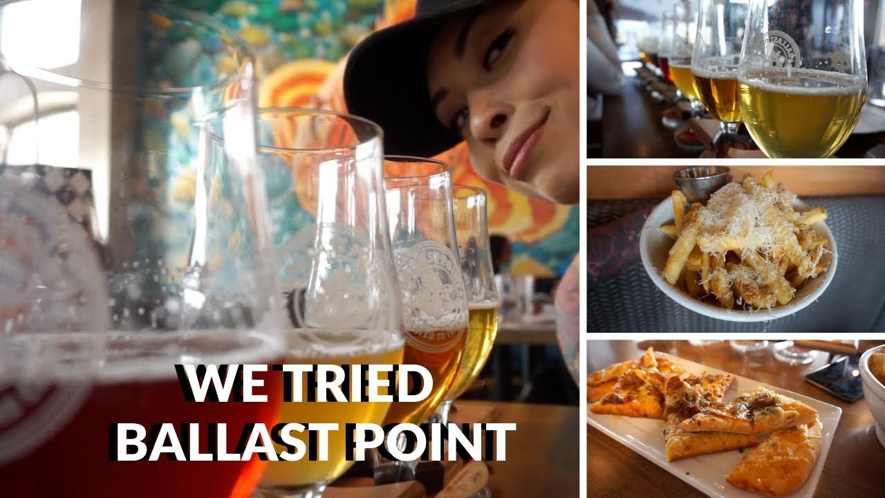 VLOG BALLAST POINT BREWERY FLIGHTS AND FOOD IN DOWNTOWN DISNEY YouTube