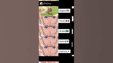 Naruto saying shadow clone jutsu in different languages #naruto #viralvideo #youtubeshorts #video