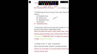 Marking guidelines _ Chapter 1 Questions ‘Holes’