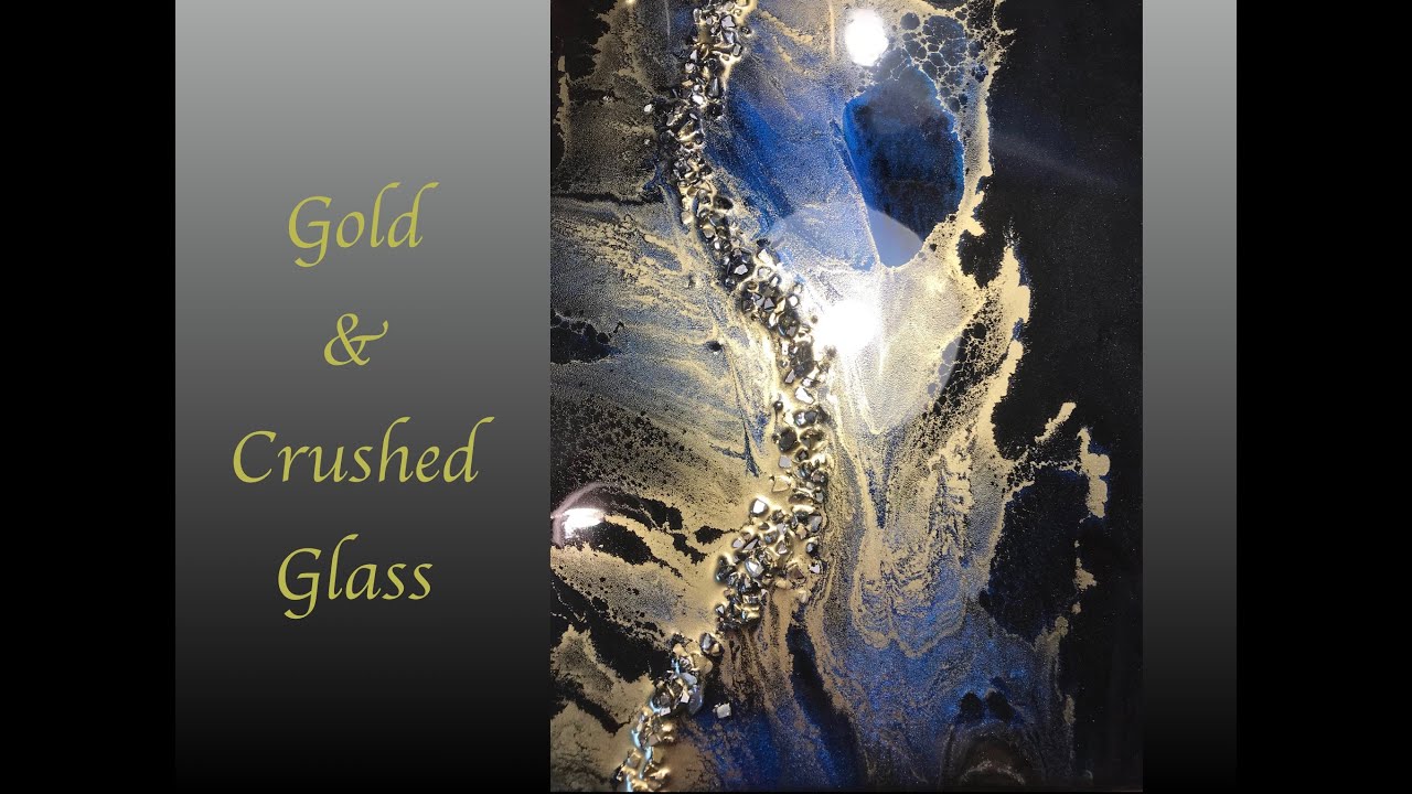 Resin Art Crushed Glass & Alcohol Ink Embellishments 