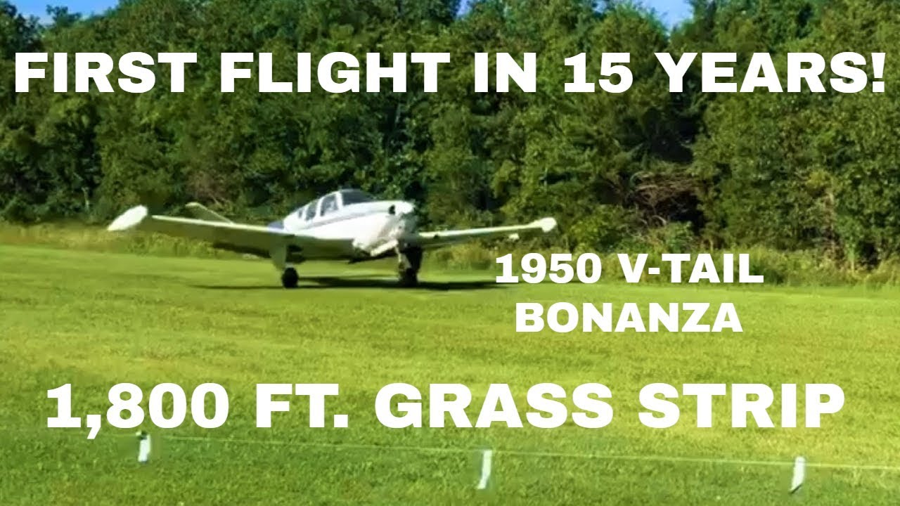 1950 год. Первый взлет V-образного хвоста самолета Bonanza с короткого аэродрома.