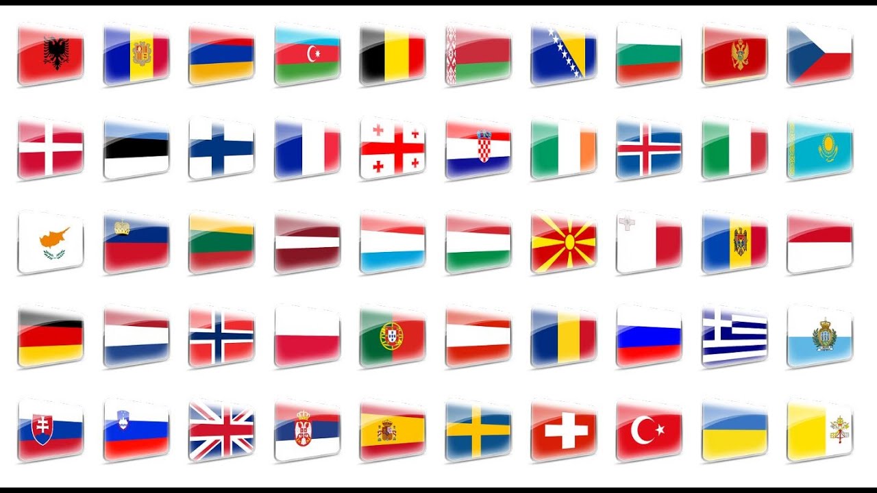 Eurooppalaisten maiden lippuja