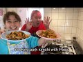 Cooking pork kimchi with Peey - ぺえと激ウマ豚キムチ作り