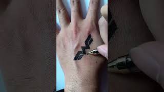 Make W Style With Pen || DIY tattoo