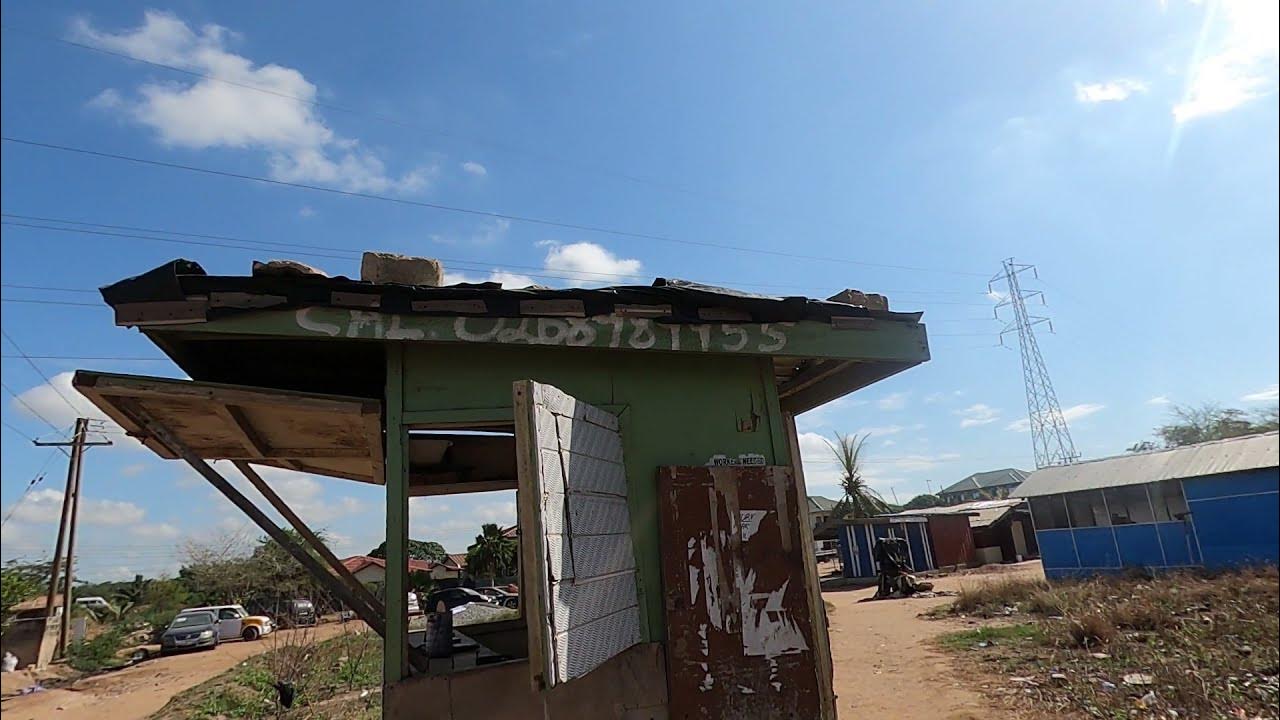 Ghana Unedited. Walking to Tuba Junction for a breakfast, rice and