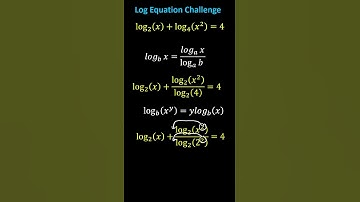 Logarithmic Equation Challenge