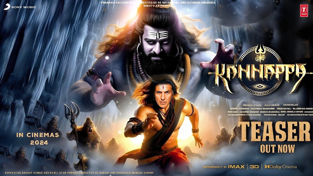 Kannappa - Official Teaser | Akshay Kumar | Prabhas | Vishnu Manchu | Kannappa Teaser Trailer