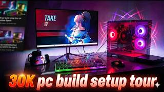 gaming setup tour | under 30k pc build | #pc #setup