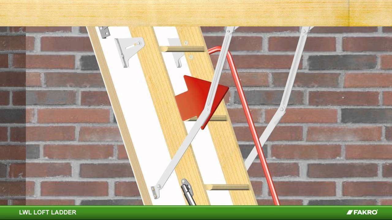 3 Section Timber Folding Loft Ladder - Piston Assisted (LWL)