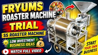Fryums Roaster Machine||Ss Roaster Machine||Low Investment Business Ideas💰💰 Muri Vaja Machine||