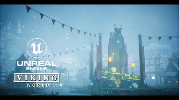 Low Poly Viking World | Winter Night | Unreal Engine 5 | Cinematic Trailer