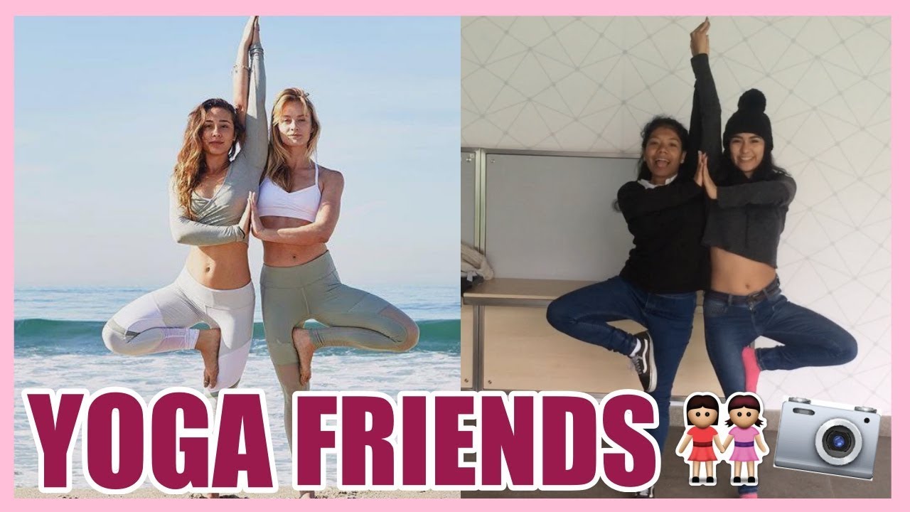 Imitando Poses De Yoga 2 En Amigas Teffachic Youtube