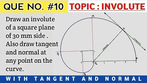 HOW TO DRAW INVOLUTE OF SQUARE IN ENGINEERING GRAPHICS AND DRAWING (Q.NO.10) @TIKLESACADEMY