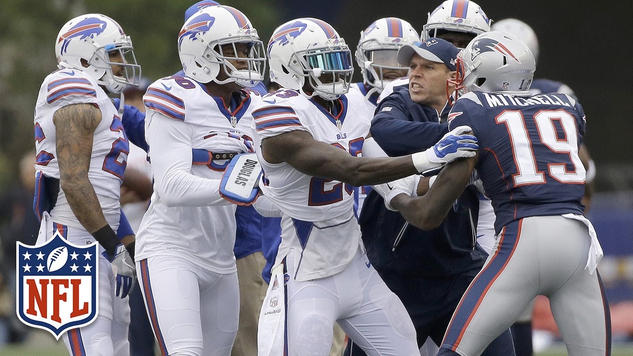 Patriots & Bills Get Into Pregame Scuffle