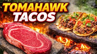 Ultimate Wilderness Sloppy Joe Made From Sirloin Steak 🔥 Wild Fire Cooking!