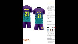 Personalize your jersey with visual customization—WYSIWYG in just 3 minutes.#custom jerseys