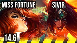 MISS FORTUNE & Pyke vs SIVIR & Nautilus (ADC) | Dominating | NA Master | 14.6