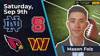 NCAAF & NFL Free Betting Picks, 9/9/23 - From Mason Folz
