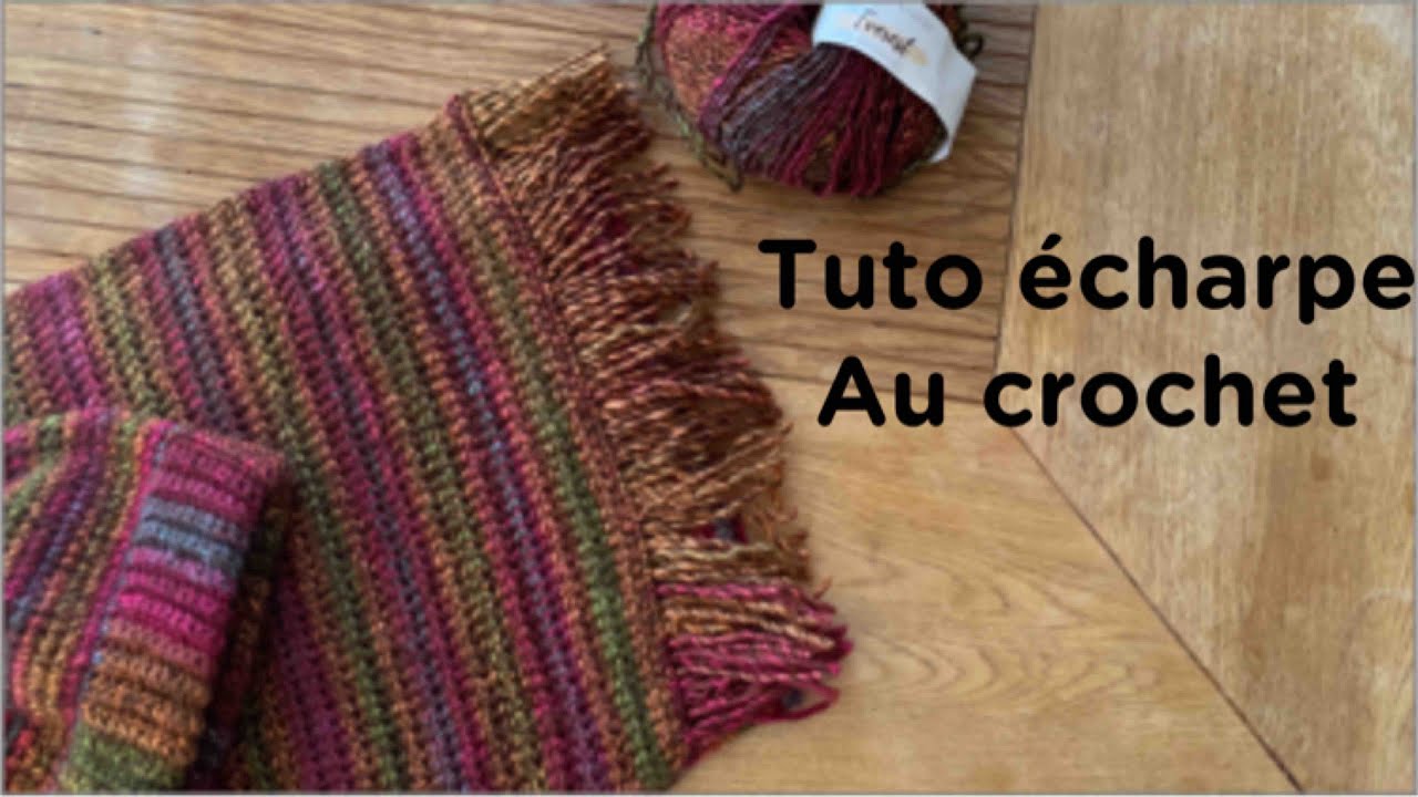 Kit tricot écharpe au crochet femme laine Lang Yarns Cloud