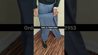 new sky-blue lycra adjustable pant for men BOOK fast #shorts #viral #video #trending Resimi