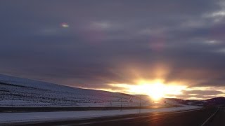 Idaho Road trip Monida Pass Video Snow and Ice I 15 Montana