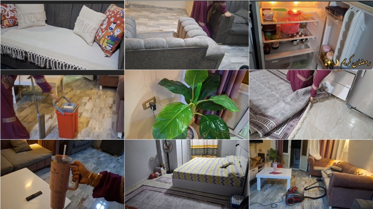 اخيرا فرشت شقتي وطلعت الجديد كله✨وكل دا في فيديوا واحد🧼بقت شقه عروسه فعلا💃🏻كدا اقدر اقول اهلا رمضان🌙