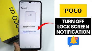 How to Turn OFF Lock Screen Notification on Any Poco Phone