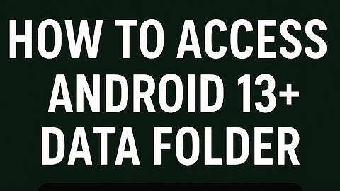 How to access Android data folder | Access is denied problem | how to solve access is denied problem
