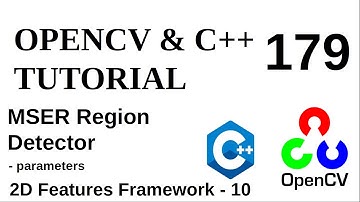 OPENCV & C++ TUTORIALS - 179 | MSER Region Detector Parameters