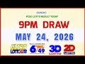 Lotto Results Today 9pm May 24, 2026 PCSO 6/58, 6/49