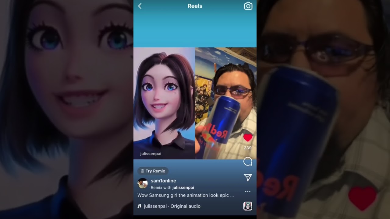 Samsung Girl and Sam1Online cool advertise combination lol