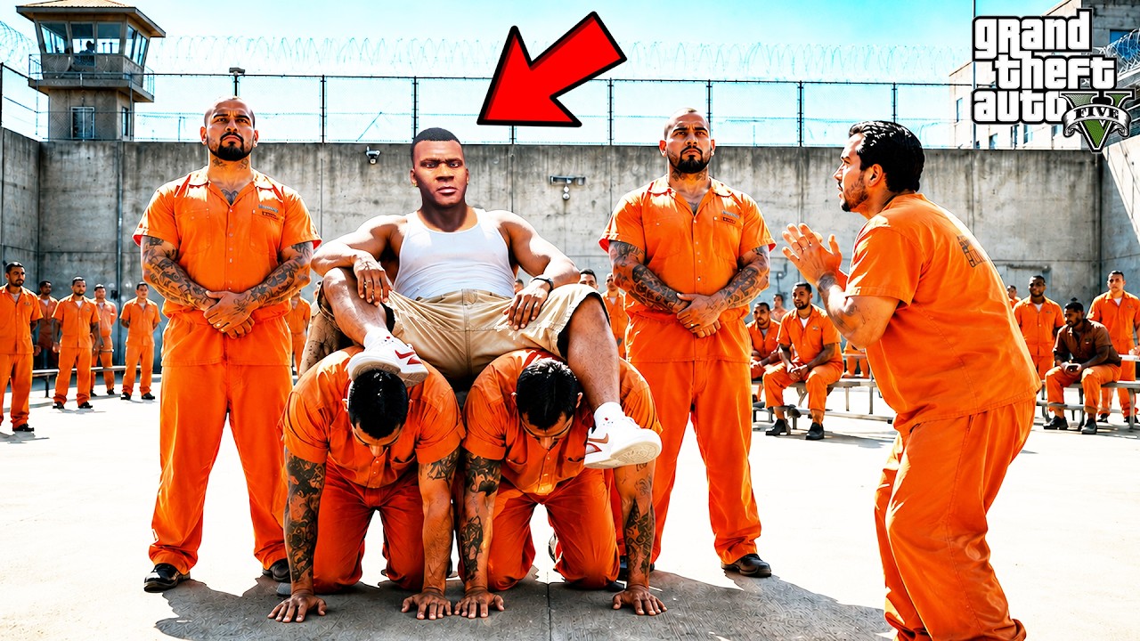 Franklin Becomes The Jail King in GTA 5 | SHINCHAN and CHOP