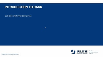 20181011 1245 Python, Introduction to Dask - Meinke, Zimmermann