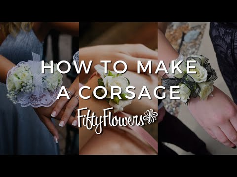 what corsage goes with a black dress