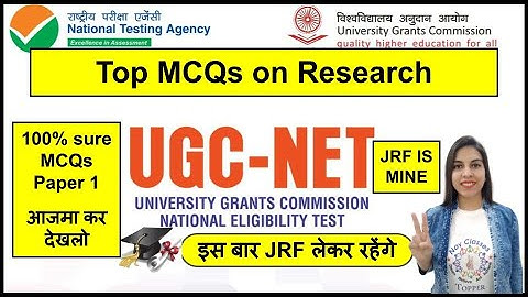 MCQs on Research | 100% sure MCQs on Paper 1 यही Ques. आएंगे | By Navdeep Kaur