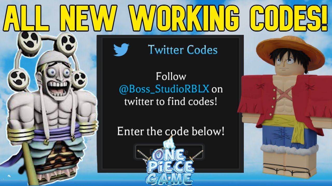 [AOPG] ALL NEW *SECRET* CODES IN A One Piece Game! YouTube