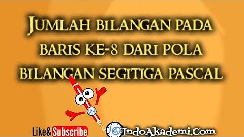 Baris Keberapakah yg jumlah bilangannya 1024 pada pola segitiga Pascal?