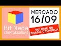 Mercado de Cripto! 16/09 Volume de Bitcoin no Brasil DESPENCA! / PundX / CONAR