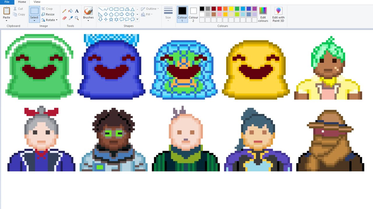 Another Pixel Art Set Done Slime Rancher Pixel Minis Set 2 2 Youtube
