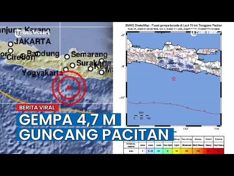 Gempa 4,7 M Guncang Pacitan, Ini Kata BMKG