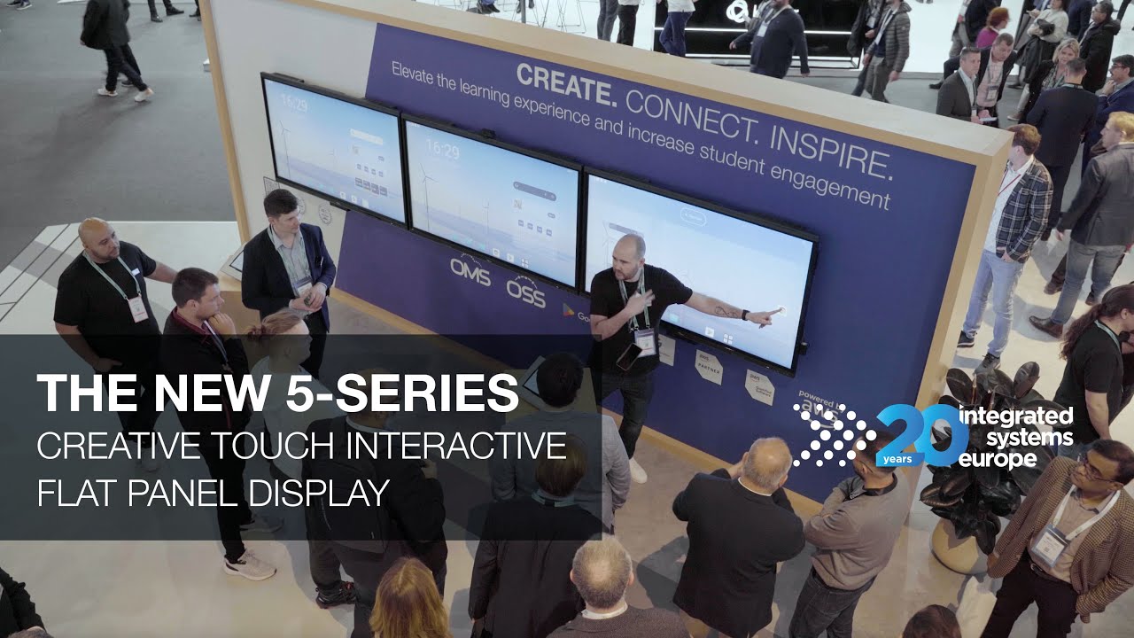 ISE 2024 - The New 5-Series Creative Touch Interactive Display - YouTube