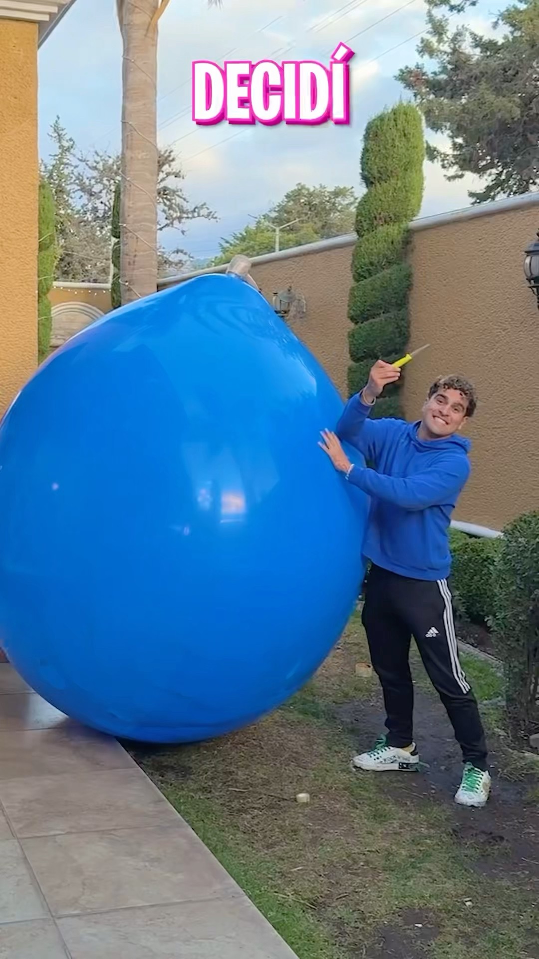 Inflé un globo gigante hasta explotar ?????
