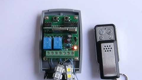 Universal Rolling, Fixed code 2-ch receiver programming video with universal remote conrol 433,92Mhz