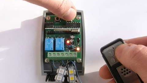 Universal Rolling, Fixed code 2-ch receiver programming video with universal remote conrol 433,92Mhz