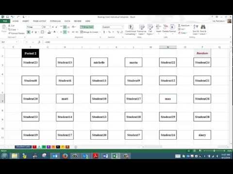 Excel Seating Chart